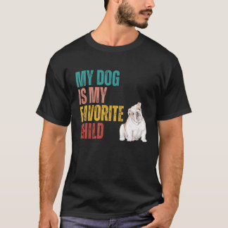 Mein Hund ist mein Liebling Child English Bulldog  T-Shirt