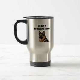 Mein Hund ist mein Lieblingsmensch Reisebecher