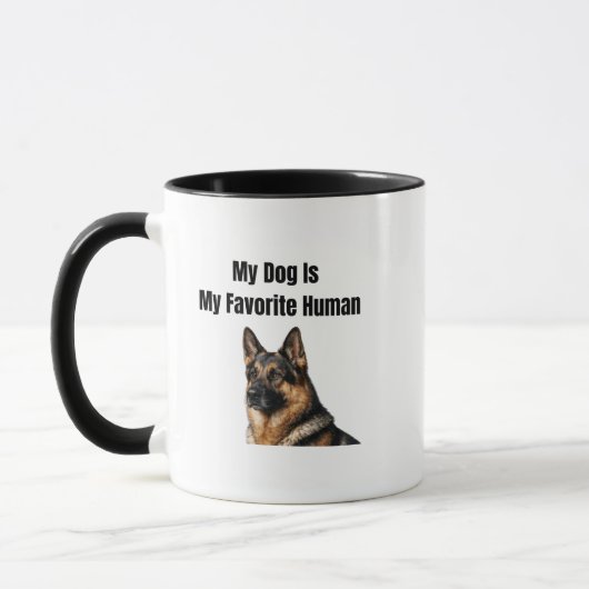 Mein Hund ist mein Lieblingsmensch Tasse (Links)