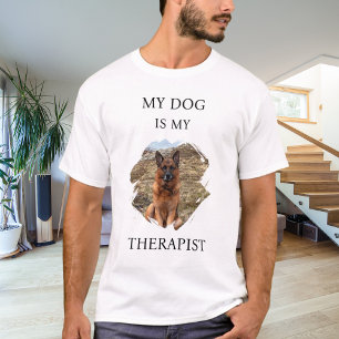 Mein Hund ist mein Therapeut Foto T-Shirt