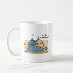 Mein Hund ist mein Therapeut Lustiger Hunde-Liebha Kaffeetasse