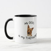 Mein Hund ist mein Therapeut Tasse (Links)