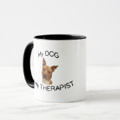 Mein Hund ist mein Therapeut Tasse (Vorderseite Links)