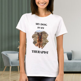 Mein Hund ist mein therapeutisches Foto T-Shirt