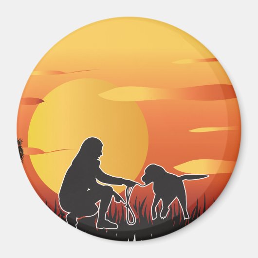 Mein Hund ist mein Valentin, mein Hund ist mein Va Magnet (Vorne)