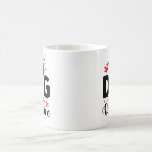Mein Hund ist mein Valentine Kaffeetasse (Mittel)
