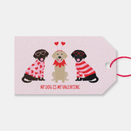 Mein Hund ist mein Valentine Labrador Retriever Hu Geschenkanhänger