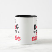 Mein Hund ist mein Valentine Tasse (Zentrum)