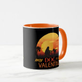 Mein Hund ist mein Valentine Tasse (VorderseiteRechts)