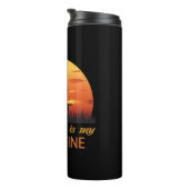 Mein Hund ist mein Valentine Thermosbecher (Nach rechts gedreht)