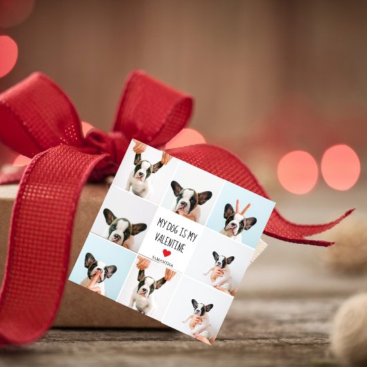 Mein Hund ist mein Valentine | Zwei Hunde - Fotos Geschenkanhänger