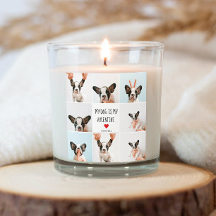 Mein Hund ist mein Valentine   Zwei Hunde - Fotos Quadratischer Aufkleber