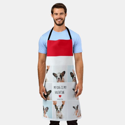 Mein Hund ist mein Valentine | Zwei Hunde - Fotos Schürze (Getragen)