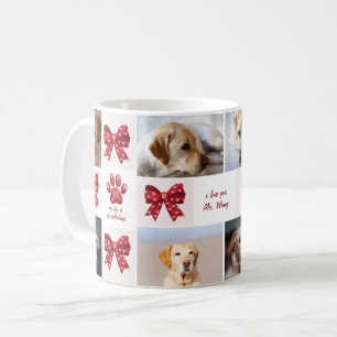 Mein Hund ist mein Valentiner, der 4 Fotos verbrau Kaffeetasse