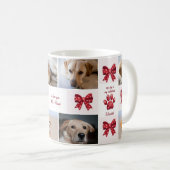 Mein Hund ist mein Valentiner, der 4 Fotos verbrau Kaffeetasse (VorderseiteRechts)