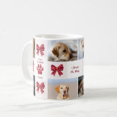 Mein Hund ist mein Valentiner, der 4 Fotos verbrau Kaffeetasse (Vorderseite Links)