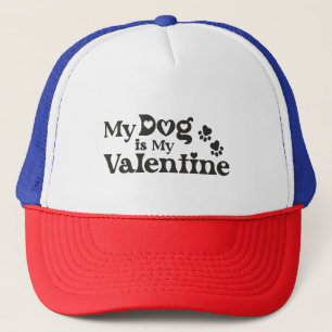Mein Hund ist mein Valentinstag - Lustiger Haustie Truckerkappe