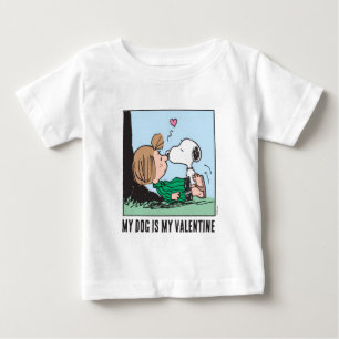 Mein Hund ist mein Valentinstag Peppermint Patty Baby T-shirt