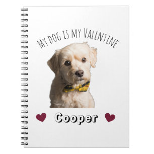 Mein Hund ist mein Valentinstag – Personalisiertes Notizblock