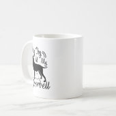 Mein Hund ist meine Doorbell-Kaffee-Tasse - Funny Kaffeetasse (Vorderseite Links)