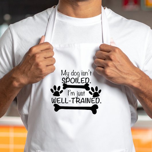 Mein Hund ist nicht verwundet, ich bin gut ausgebi Schürze