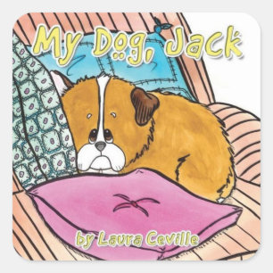 Mein Hund Jack Sticker von Laura Ceville