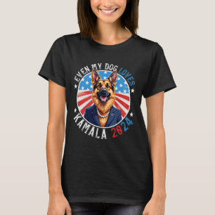 Mein Hund Lieben Kamala 2024 Deutscher Schäferhund T-Shirt