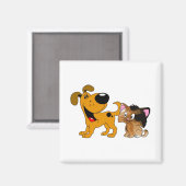 Mein Hund Lieben Katzen! Magnet (Vorderseite/Rückseite)