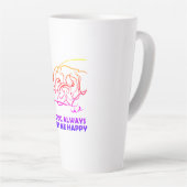 Mein Hund macht mich immer glücklich Milchtasse (Rechte Ecke)