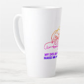 Mein Hund macht mich immer glücklich Milchtasse (Linke Ecke)