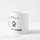 Mein Hund mein bester Freund - Niedliche Kaffee-Te Kaffeetasse (Vorderseite Links)