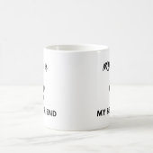 Mein Hund mein bester Freund - Niedliche Kaffee-Te Kaffeetasse (Mittel)