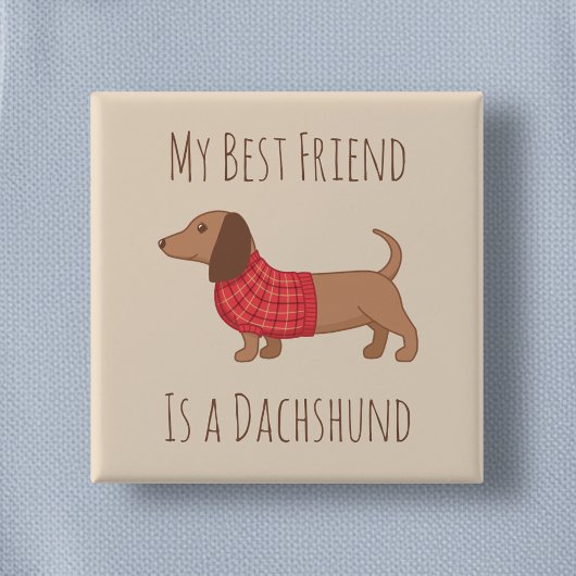 Mein Hund mit der besten Freund-Dackel-Dackel auf  Button