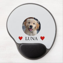 Mein Hund personalisiertes Foto & Name Gel-Mauspad