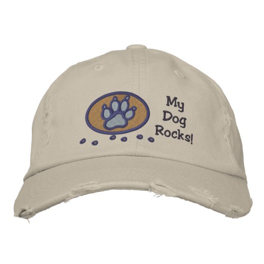 Mein Hund Stöcke Stickerei auf Hut (Vorderseite)