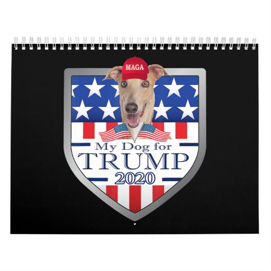 Mein Hund Trump 2020 Windhund mit Brille Kalender (Titelbild)