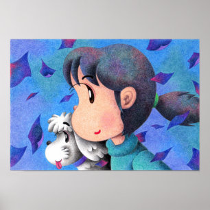 Mein Hund und das Mädchen. Poster