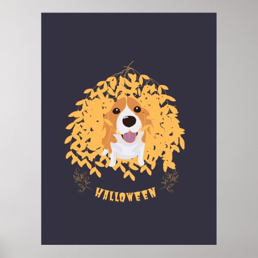mein Hund und Halloween Poster (Vorne)