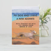 Mein Hund und ich haben die Ankündigung verschoben (Stehend Vorderseite)