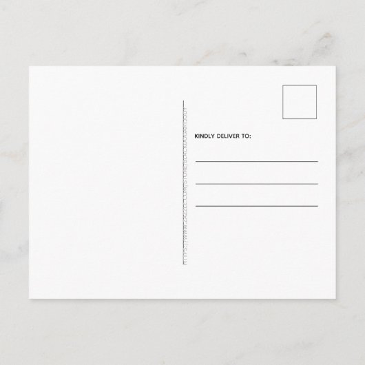 Mein Hund und ich haben eine neue Adresse Hund bew Ankündigungspostkarte (Rückseite)