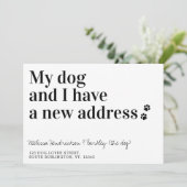 Mein Hund und ich haben neue Adressen verschoben Ankündigung (Stehend Vorderseite)