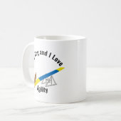 Mein Hund und ich Liebe Agility Boxer Kaffeetasse (Vorderseite Links)