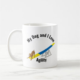 Mein Hund und ich Liebe Agility Boxer Kaffeetasse