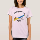 Mein Hund und ich Liebe Agility Boxer T-Shirt (Vorderseite)