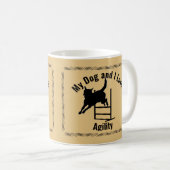 Mein Hund und ich Liebe Agility McNab Kaffeetasse (VorderseiteRechts)