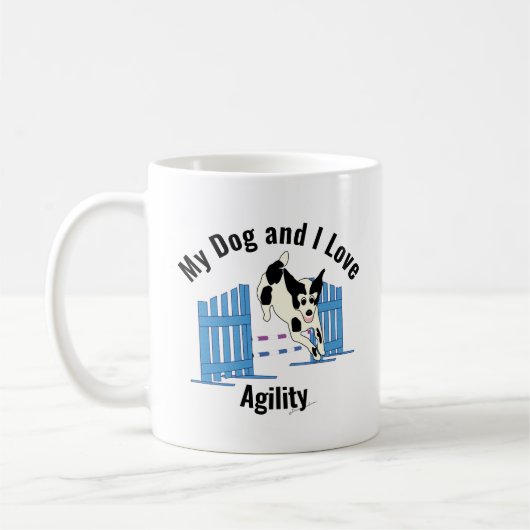 Mein Hund und ich Liebe Agility Mutt Kaffeetasse (Links)