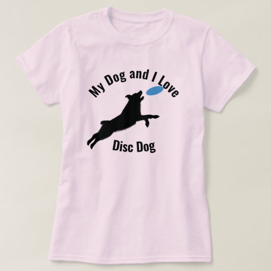 Mein Hund und ich Liebe Disk Dog Aussie T-Shirt (Design vorne)