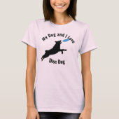 Mein Hund und ich Liebe Disk Dog Aussie T-Shirt (Vorderseite)