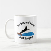 Mein Hund und ich Liebe Dock Jumping Aussie Kaffeetasse (Links)
