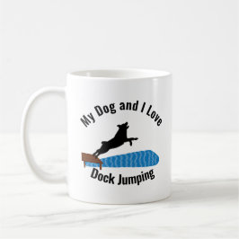 Mein Hund und ich Liebe Dock Jumping Aussie Kaffeetasse
